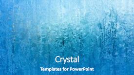  Presentation with ice frozen - Amazing presentation theme having border frame - turquoise frost background closeup frozen backdrop and a teal colored foreground