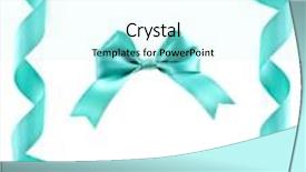  Presentation with frame border - Colorful PPT layouts enhanced with border frame card of ribbon bow tape or wavy line on white with copy space for text backdrop and a cool aqua colored foreground