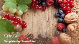  Presentation with frame border - Slides enhanced with border frame for thanksgiving made background and a coral colored foreground