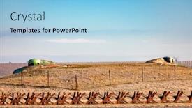  Presentation with czech republic - PPT layouts featuring border-from-the-communisim-time background and a light blue colored foreground