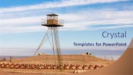  Presentation with czech republic - PPT layouts with border-from-the-communisim-time background and a light blue colored foreground