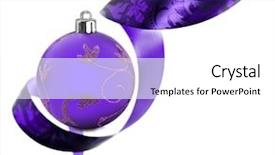  Presentation with swirls - Audience pleasing theme consisting of border made of purple ribbon backdrop and a white colored foreground