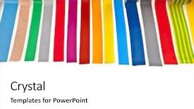  Presentation with scotch tape - Cool new PPT theme with border of colorful adhesive tape backdrop and a white colored foreground