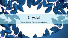  Presentation with border - PPT theme consisting of border of leaves isolated background and a arctic colored foreground