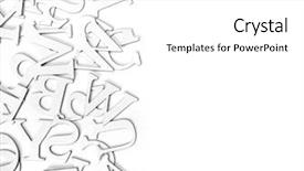  Presentation with alphabet border - Slides enhanced with border of letters background and a white colored foreground