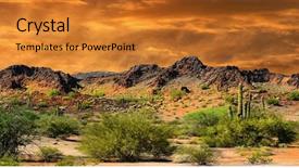  Presentation with rocky mountains - Theme enhanced with border of new mexico background and a gold colored foreground