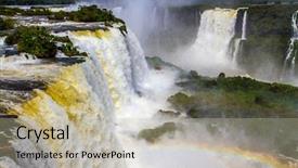  Presentation with roaring - Slide deck consisting of border of three countries brazil background and a mint green colored foreground