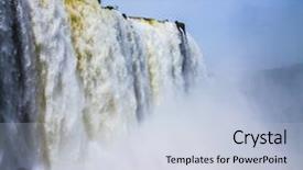  Presentation with falls - Audience pleasing presentation theme consisting of border of three countries brazil backdrop and a lemonade colored foreground