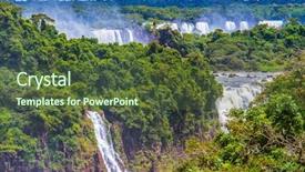  Presentation with roaring - Presentation theme enhanced with border of three countries brazil background and a tawny brown colored foreground