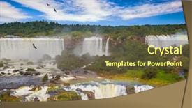  Presentation with dust - Beautiful PPT theme featuring border of three countries brazil backdrop and a tawny brown colored foreground