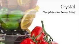  Presentation with dish tower - Beautiful PPT layouts featuring border of tower olives dish with vegetables herbs spices isolated on a white background backdrop and a white colored foreground