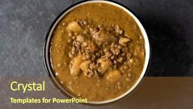  Presentation with navy blue - PPT theme enhanced with border on a gray stone background and a tawny brown colored foreground