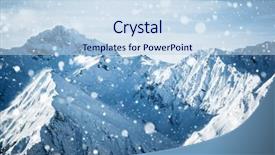  Presentation with winter border - Presentation theme enhanced with border state tyrol europe great background and a sky blue colored foreground