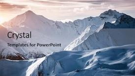  Presentation with winter border - Theme consisting of border state tyrol europe great background and a light blue colored foreground