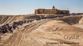  Presentation with christian road - Amazing theme having border-with-jordan-israel-january backdrop and a coral colored foreground