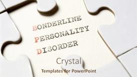  Presentation with borderline - Presentation theme consisting of borderline-personality-disorder-text-written background and a  colored foreground