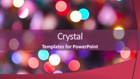  Presentation with blurred bokeh - Colorful PPT theme enhanced with backdrop circle borders - abstract blurred photography bokeh backdrop and a violet colored foreground