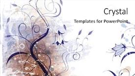  Presentation with floral - Presentation theme enhanced with borders accents - grunge floral background see similar background and a white colored foreground