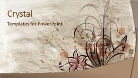  Presentation with award floral - Colorful slide set enhanced with borders accents - grunge floral background backdrop and a lemonade colored foreground