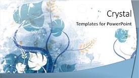  Presentation with floral - Presentation theme having borders accents - grunge floral background background and a white colored foreground