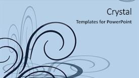  Presentation with swirls - Presentation theme having borders accents - light blue background with swirls background and a light blue colored foreground