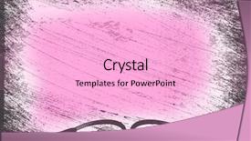  Presentation with pink - Presentation with small people magnifier hands - woman hand holding magnifying and background and a light gray colored foreground