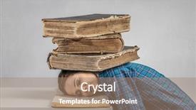  Presentation with cheating exams - Slides consisting of bore pile - preparing to exams background and a  colored foreground