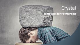  Presentation with procrastinate and cheat in exams - Audience pleasing PPT layouts consisting of bore pile - she is preparing for exams backdrop and a  colored foreground