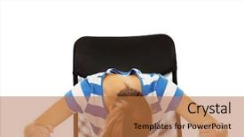  Presentation with sleeping - Theme featuring bore student - worried teenage woman sleeping background and a  colored foreground