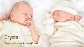  Presentation with newborn babies - Amazing PPT layouts having born - newborn twin babies portrait backdrop and a lemonade colored foreground