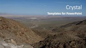  Presentation with overlook - Presentation theme featuring borrego-overlook-with-rocky-hills background and a teal colored foreground