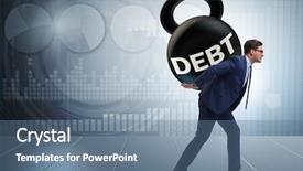  Presentation with borrowing - Amazing theme having borrow - business concept of debt backdrop and a ocean colored foreground