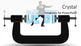  Presentation with borrowing - Amazing slides having borrow - business concept of debt backdrop and a  colored foreground