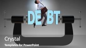  Presentation with borrowing - PPT theme consisting of borrow - business concept of debt background and a  colored foreground