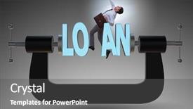  Presentation with borrowing - Amazing PPT theme having borrow - business concept of debt backdrop and a  colored foreground