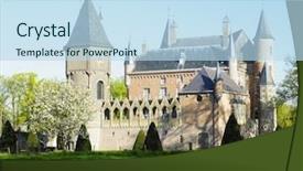  Presentation with candy castle - Amazing slides having bosch - heeswijk castle netherlands backdrop and a  colored foreground