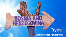  Presentation with wooden cross against the sky - Audience pleasing PPT theme consisting of bosnia and herzegovina wooden sign backdrop and a  colored foreground