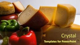  Presentation with container - Theme featuring bosnian-traditional-cheese-served background and a tawny brown colored foreground