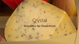  Presentation with container - Presentation with bosnian-traditional-cheese-served background and a yellow colored foreground