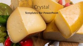  Presentation with container - Theme with bosnian-traditional-cheese-served background and a yellow colored foreground