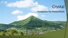  Presentation with bosnia - Presentation theme having bosnien - bosnian pyramids near the visoko background and a light blue colored foreground