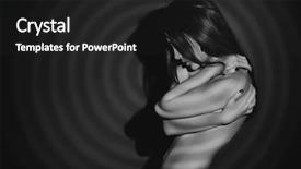  Presentation with automotive black and white - Theme consisting of bosom - black-and-white portrait of a sensual background and a dark gray colored foreground