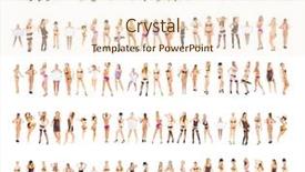  Presentation with modeling - Theme consisting of bosom - group isolated modeling background and a cream colored foreground