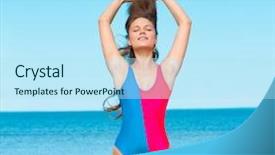  Presentation with happiness - Cool new theme with bosom - posing fun vacation happiness backdrop and a arctic colored foreground