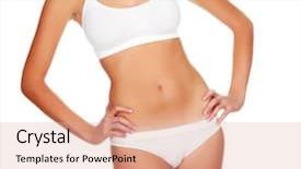  Presentation with white - Presentation consisting of bosom - sexy woman in white underwear background and a lemonade colored foreground