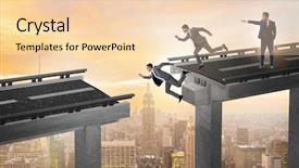  Presentation with instruction - Presentation design featuring boss businessman giving wrong instruction background and a lemonade colored foreground