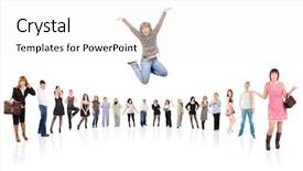  Presentation with wow - PPT theme enhanced with boss day - wow people background and a white colored foreground