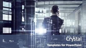  Presentation with late - Cool new slides with boss employee - another late night in office backdrop and a ocean colored foreground