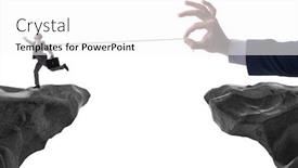  Presentation with employee - Amazing slide deck having boss-holding-his-employee backdrop and a white colored foreground