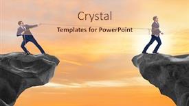  Presentation with employee - Beautiful PPT layouts featuring boss-holding-his-employee backdrop and a lemonade colored foreground